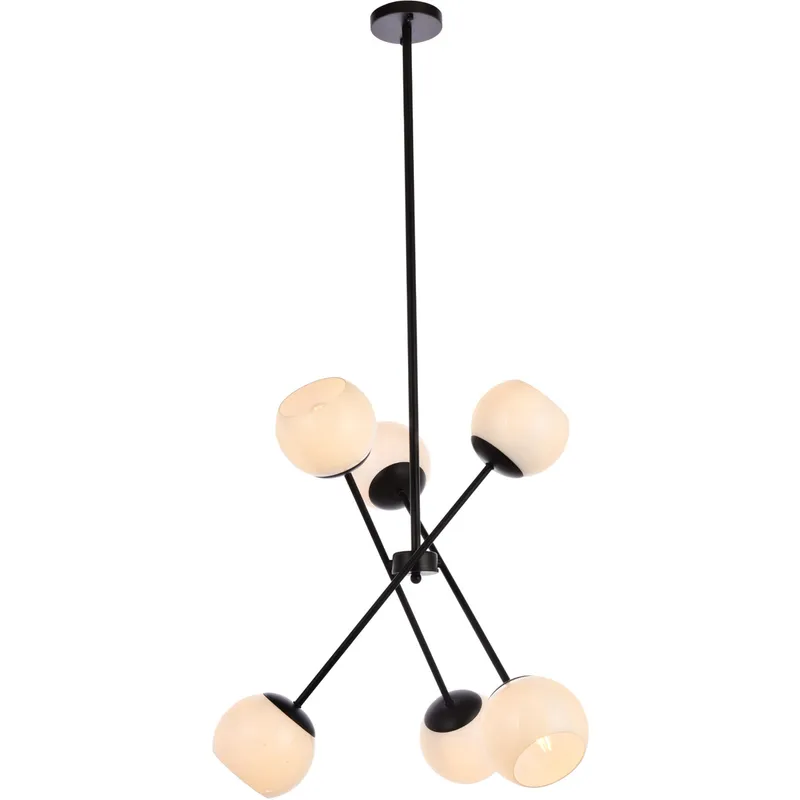 Axl 6 Light 24 inch Black Pendant Ceiling Light
