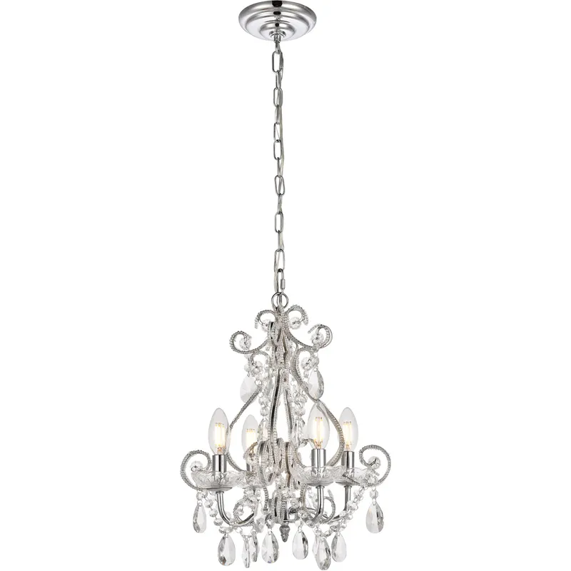 Kato 4 Light 12.6 inch Chrome Pendant Ceiling Light