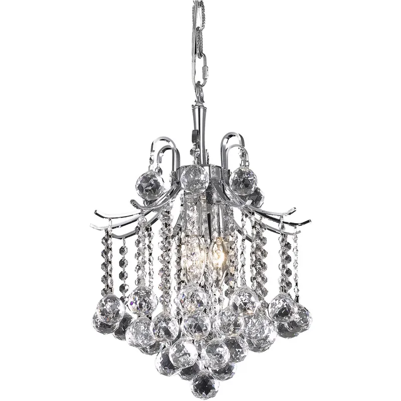 Amelia 3 Light 12 inch Chrome Pendant Ceiling Light