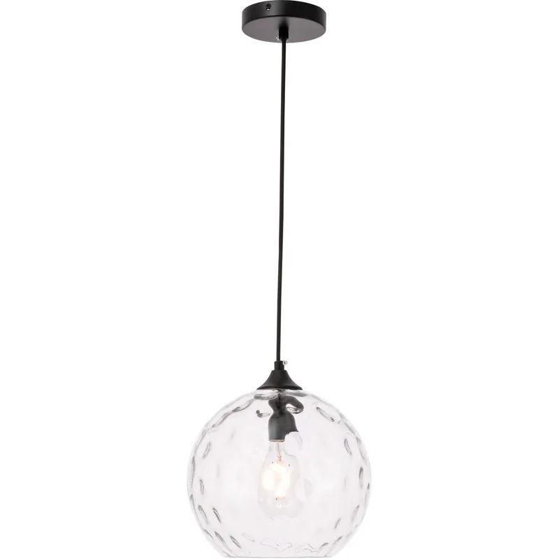 Cashel 1 Light 9.8 inch Black Pendant Ceiling Light