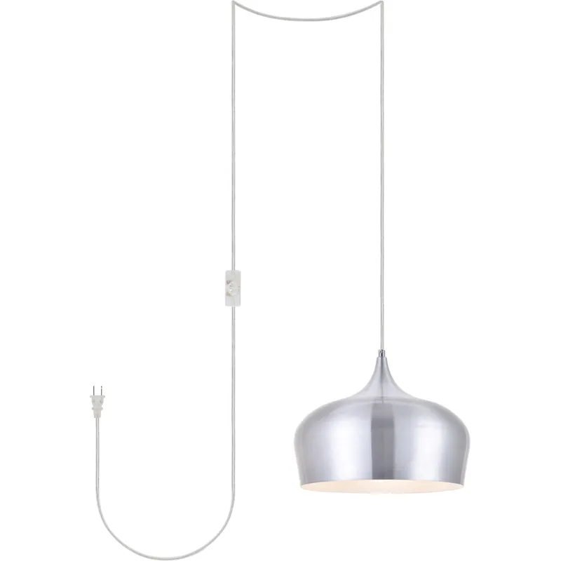 Nora 1 Light 11.5 inch Burnished Nickel Pendant Ceiling Light