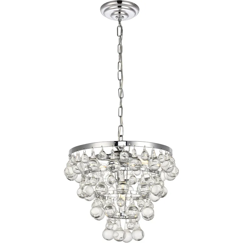 Kora 3 Light 13 inch Chrome Pendant Ceiling Light