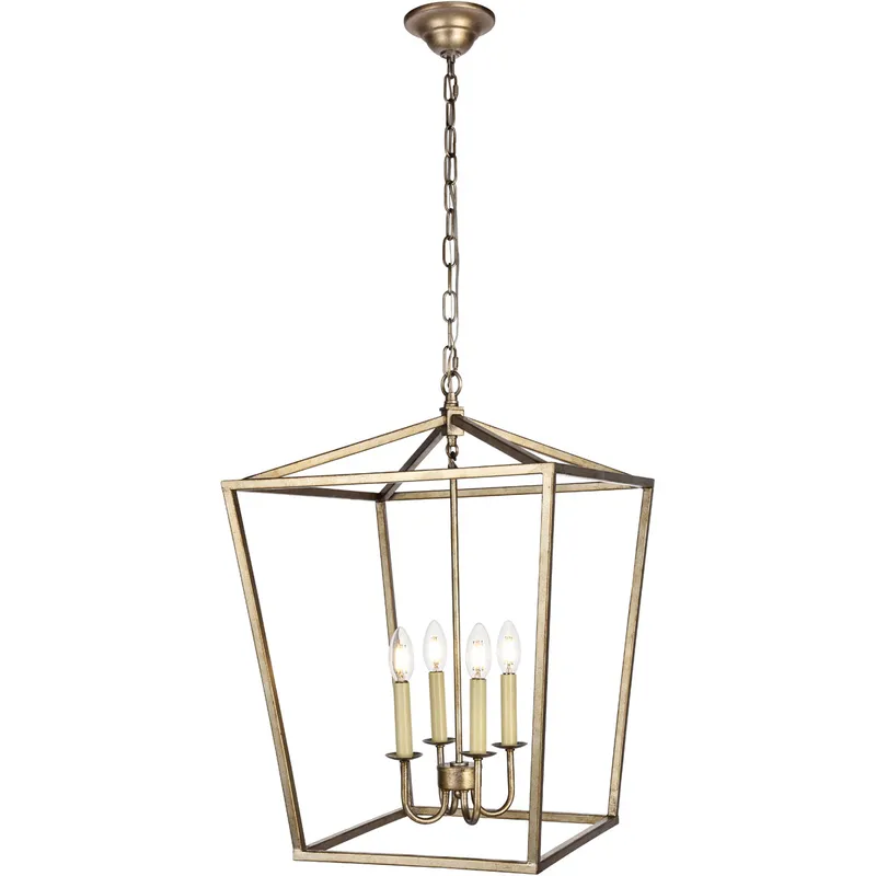 Maddox 4 Light 17 inch Vintage Sliver Pendant Ceiling Light in Silver