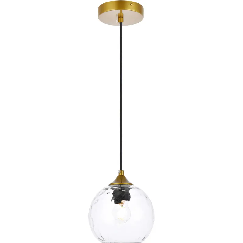 Cashel 1 Light 5.9 inch Brass Pendant Ceiling Light