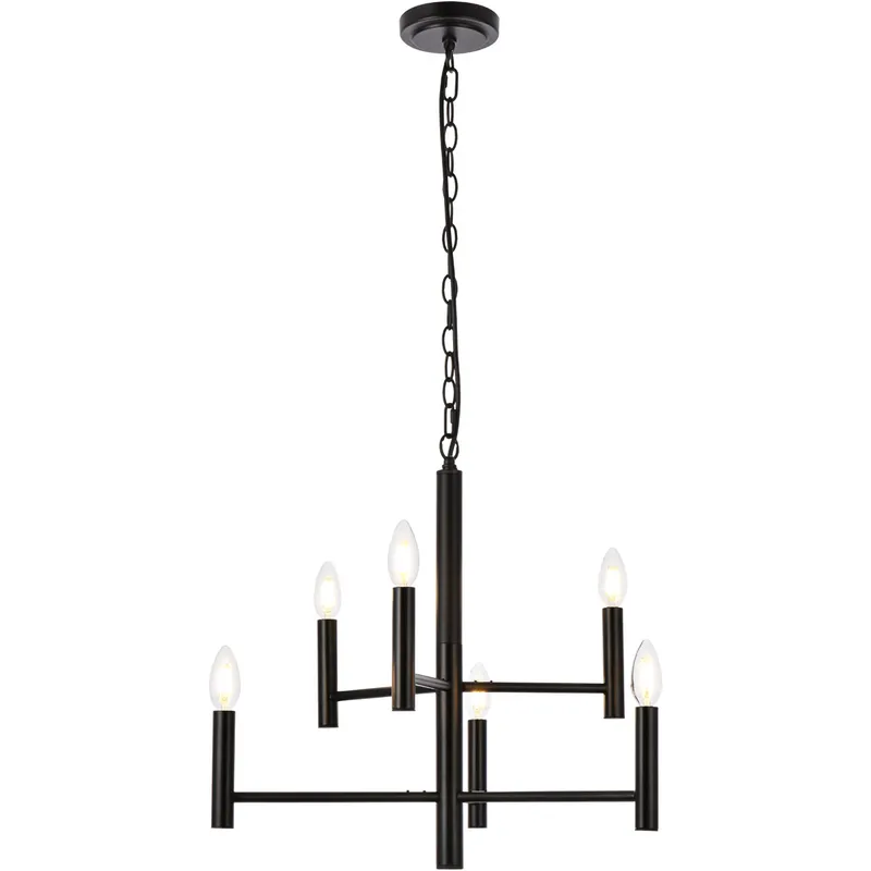 Carmella 6 Light 22 inch Black Pendant Ceiling Light