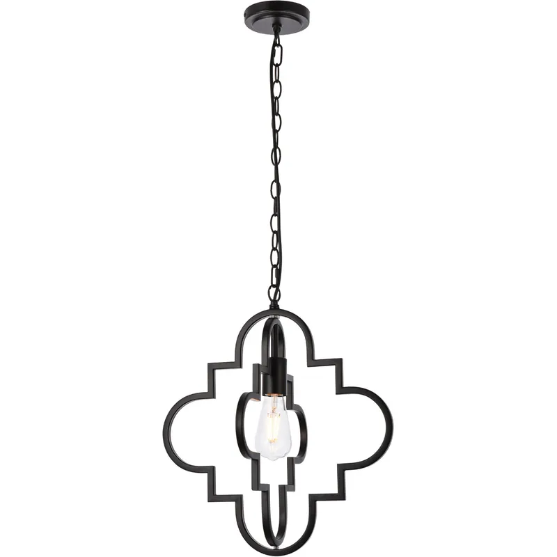 Sandara 1 Light 15 inch Black Pendant Ceiling Light
