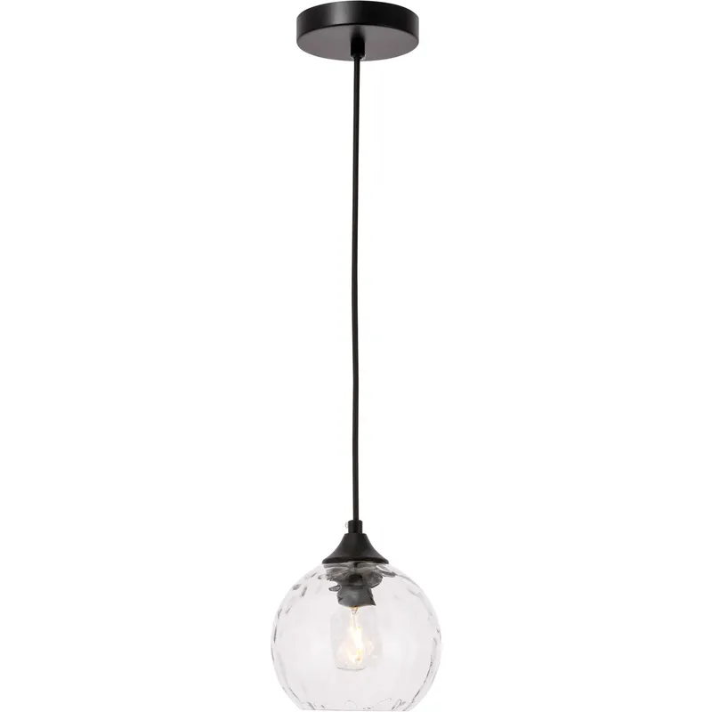 Cashel 1 Light 5.9 inch Black Pendant Ceiling Light