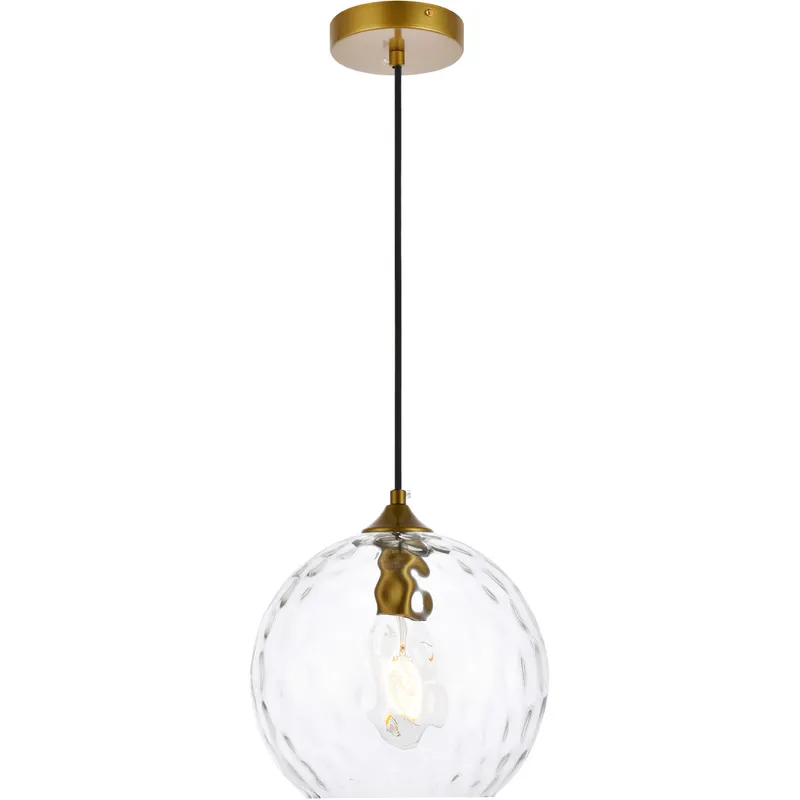 Cashel 1 Light 9.8 inch Brass Pendant Ceiling Light