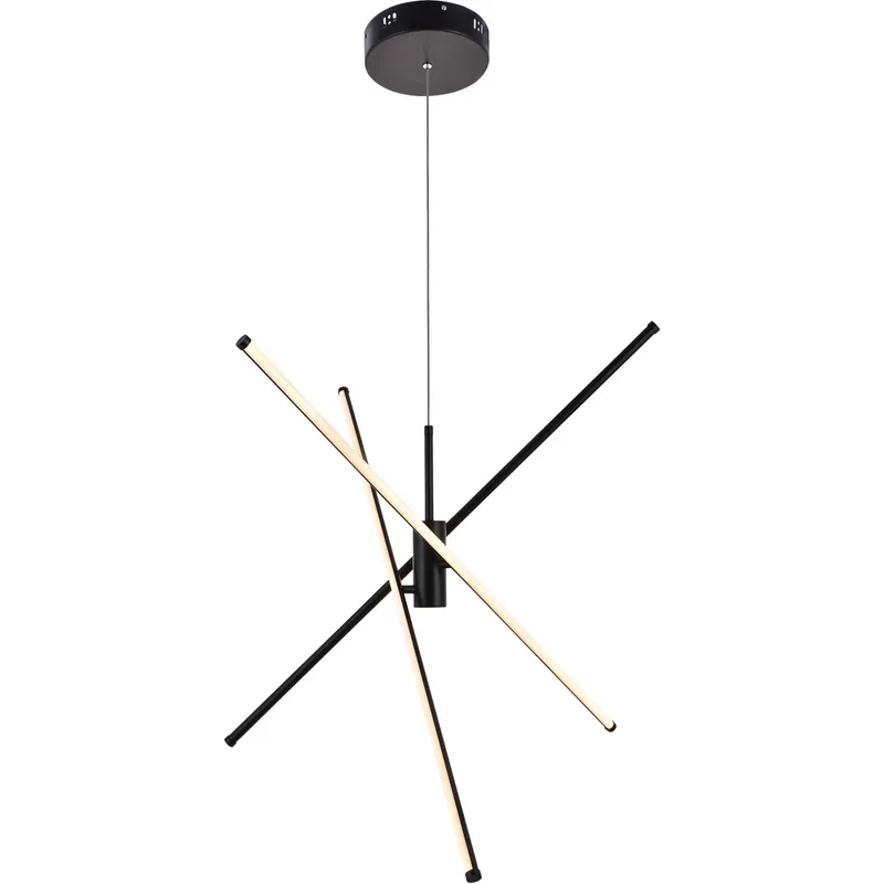 Sonya 3 Light 43.5 inch Black Pendant Ceiling Light