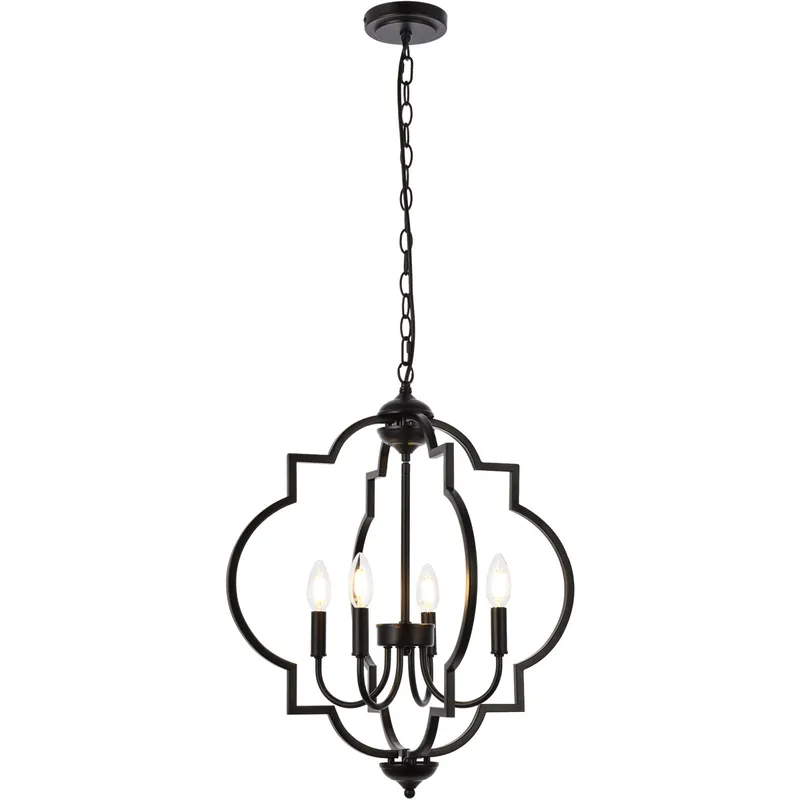 Sandara 4 Light 20.5 inch Black Pendant Ceiling Light