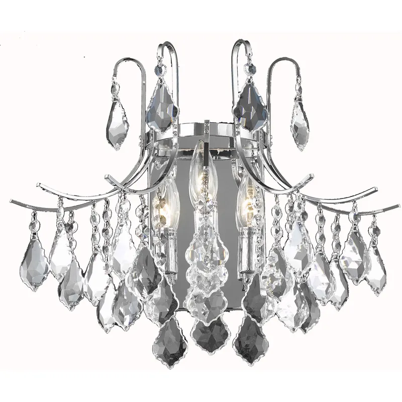 Amelia 3 Light 16 inch Chrome Wall Sconce Wall Light