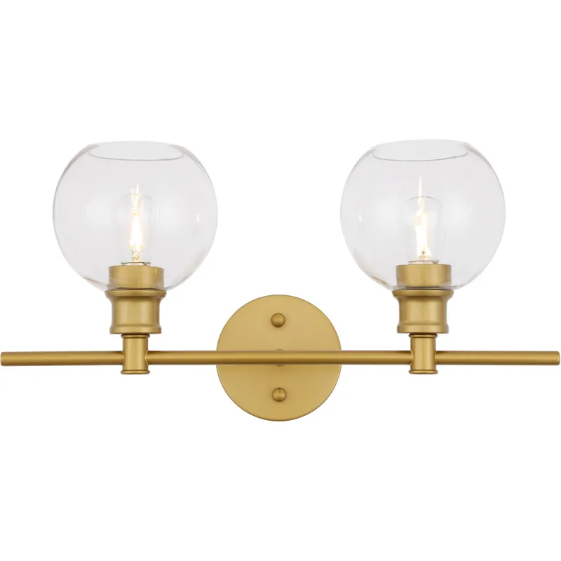 Collier 2 Light 19.1 inch Brass Wall sconce Wall Light