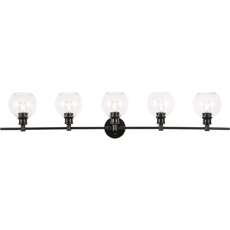 Collier 5 Light 47 inch Black Wall sconce Wall Light