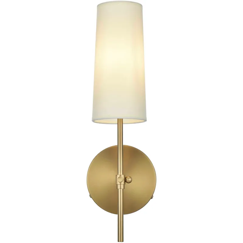 Mel 1 Light 5 inch Satin Gold Bath Sconce Wall Light