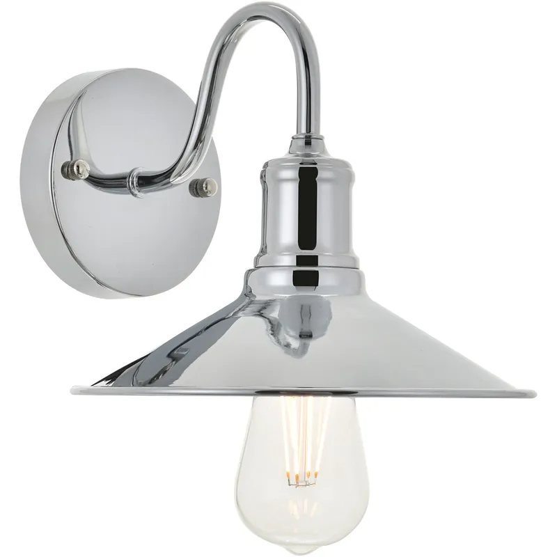 Etude 1 Light 8.7 inch Chrome Wall Sconce Wall Light