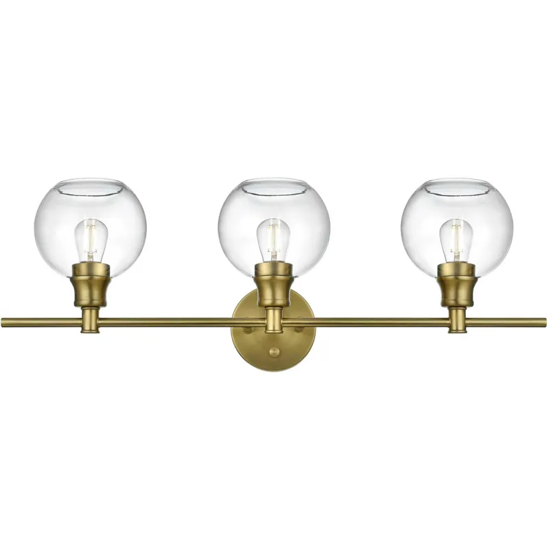 Collier 3 Light 28 inch Satin Gold Bath Sconce Wall Light