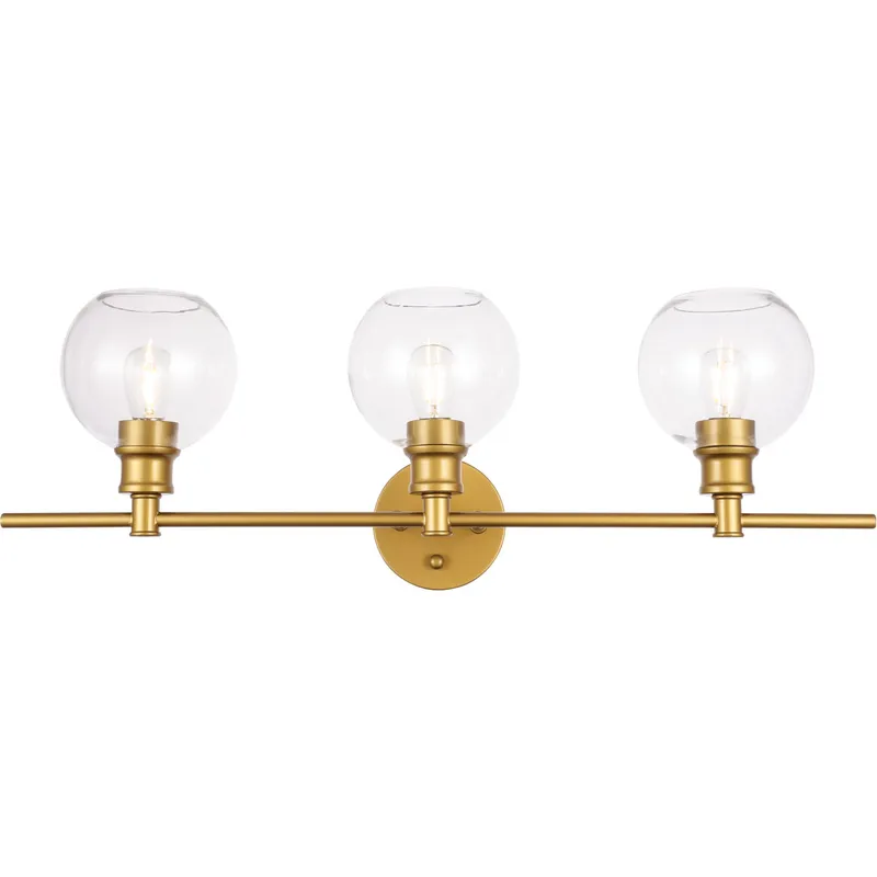 Collier 3 Light 28.1 inch Brass Wall sconce Wall Light