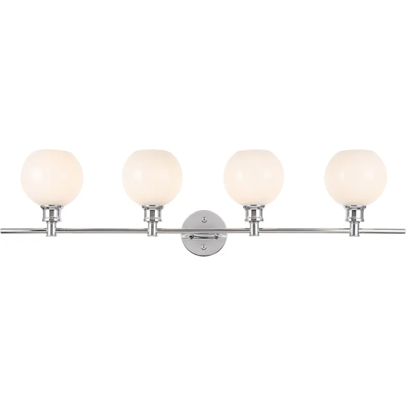 Collier 4 Light 37.6 inch Chrome Wall sconce Wall Light