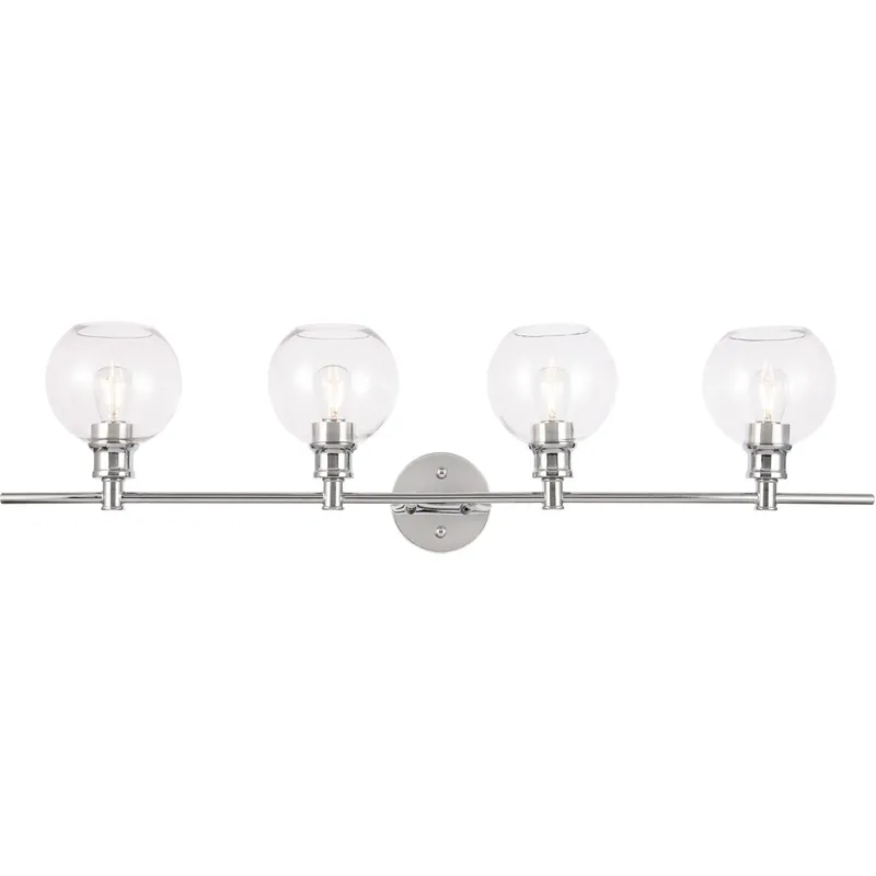 Collier 4 Light 37.6 inch Chrome Wall sconce Wall Light