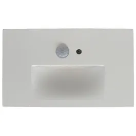 Lotus 2.5W Horizontal LED Step Light - Motion Sensor - Photocell - 3000K - 80 Lumens - 120V - White