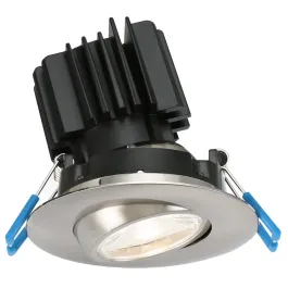 Lotus 3" Eyeball Gimbal LED Downlight - High Output - 11W - CCT Selectable - 1,090 Lumens - 120V - Brushed Nickel
