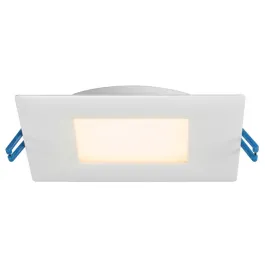 Lotus 4" Square Ultimate Super Thin LED Downlight - 13.5W - 2700K - 800 Lumens - White