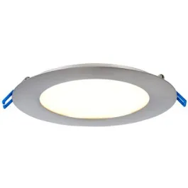 Lotus 6" Ultimate Super Thin LED Downlight - 17W - 3000K - 980 Lumens - Brushed Nickel