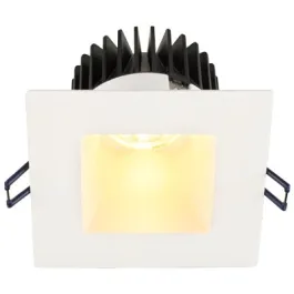 Lotus 4" Square Deep Regressed LED Downlight - 15W - White Reflector - White Trim - 4000K - 1,430 Lumens - 120V