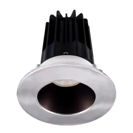 Lotus 2" LED Recessed Downlight - High Output - 15W - 3000K - 1,000 Lumens - Bronze Reflector - Round Chrome Trim - 120V
