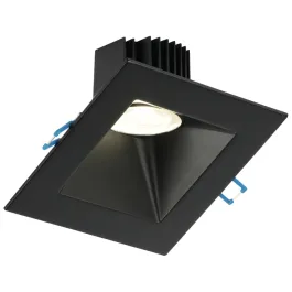 Lotus 5" Sloped Deep Regressed LED Downlight - 30° Slope - 15W - Dim To Warm / 3K-18K - 1,300 Lumens - 120V - Black