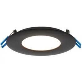 Lotus 4" Round Super Thin LED Downlight - 11W - 3000K - 700 Lumens - 24V - Black
