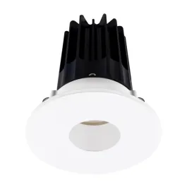 Lotus 2" LED Recessed Downlight - High Output - 15W - 3000K - 1,000 Lumens - White Reflector - Pinhole Trim - 120V