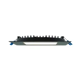 Lotus 6" Square Slim LED Downlight - 14W - 3000K - Black - 120V