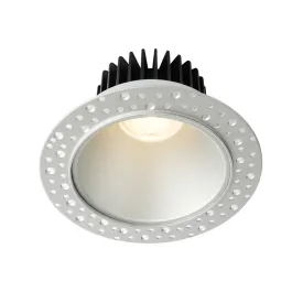 Lotus 4" Round Deep Regressed LED Downlight - High Output - 18W - Silver - Trimless - 3000K - 1,610 Lumens - 120V