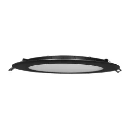 Lotus 8" Round Super Thin LED Downlight - 18W - 4000K - 1,200 Lumens - Black
