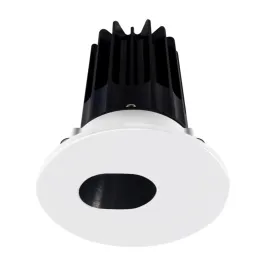Lotus 2" LED Recessed Downlight - High Output - 15W - 4000K - 1,020 Lumens - Black Reflector - Slot Aperture Trim - 120V