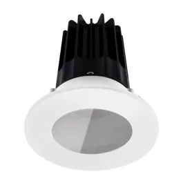 Lotus 2" LED Recessed Downlight - 8W - 4000K - Bronze Reflector - White Shower Trim - 120V