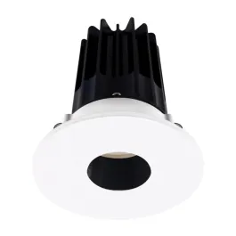 Lotus 2" LED Recessed Downlight - 8W - 2700K - 580 Lumens - Black Reflector - Pinhole Trim - 120V