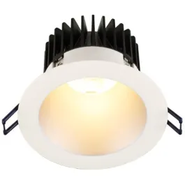 Lotus 4" Round Deep Regressed LED Downlight - 15W - Silver Reflector - White Trim - 4000K - 1,500 Lumens - 120V