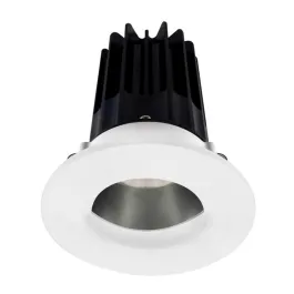Lotus 2" LED Recessed Downlight - 8W - 4000K - 620 Lumens - Chrome Reflector - Wall Wash Trim - 120V