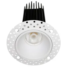 Lotus 2" Trimless Round LED Downlight - High Output - 15W - CCT Selectable - 1000 Lumens - 120V - White