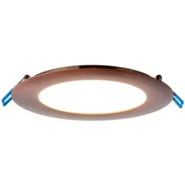 Lotus 6" Ultimate Super Thin LED Downlight - 17W - 5000K - 1,050 Lumens - Brushed Copper