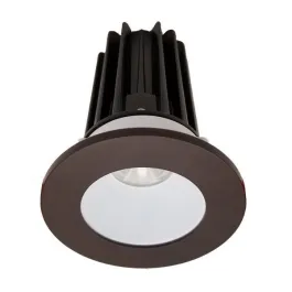 Lotus 2" LED Recessed Downlight - 8W - 4000K - 620 Lumens - White Reflector - Round Bronze Trim - 24° - 120V