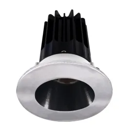 Lotus 2" LED Recessed Downlight - 8W - 4000K - 620 Lumens - Black Reflector - Round Chrome Trim - 120V