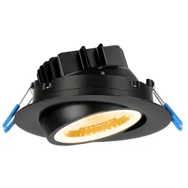 Lotus 4" Eyeball Gimbal LED Downlight - 11W - 2700K - 960 Lumens - 120V - Black