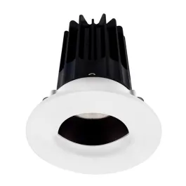 Lotus 2" LED Recessed Downlight - 8W - 3000K - 600 Lumens - Bronze Reflector - Wall Wash Trim - 120V