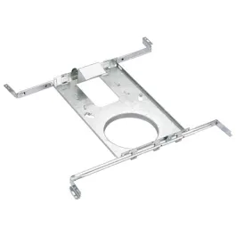 Lotus Flanged Rough-In Plate with Hanger Bars for 4" Recessed Downlights