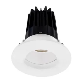 Lotus 2" LED Recessed Downlight - 8W - 3000K - 600 Lumens - White Reflector - Wall Wash Trim - 120V