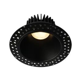 Lotus 4" Round Deep Regressed LED Downlight - High Output - 18W - Black - Trimless - 4000K - 1,690 Lumens - 120V