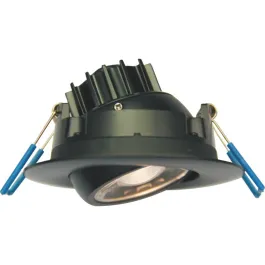 Lotus 3" Eyeball Gimbal LED Downlight - 7.5W - 4000K - 630 Lumens - 120V - Black